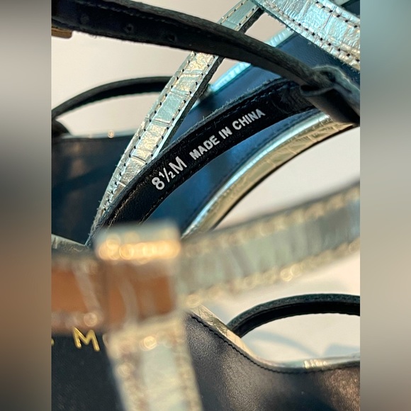 PELLA MODA NWT Gold Croco Size 8.5 Runs small order 1/2 size-up Basically Size 8 - Picture 8 of 10